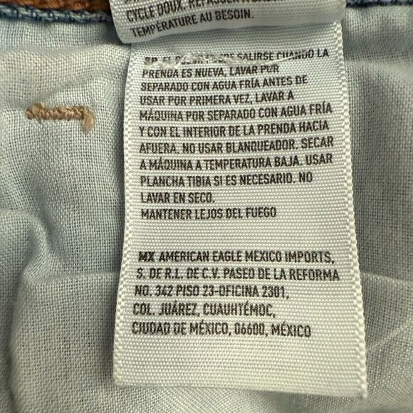 American Eagle Outfitters Distressed Mom Blue Jeans Size 2 Regular - Picture 6 of 8